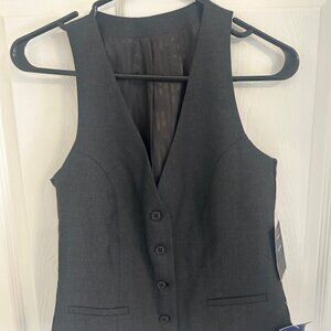 Charcoal Tailored Waistcoat – Lyn Oakes Clubclass Adelphi - NWT